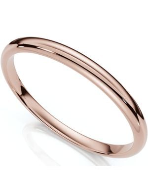 Pompeii3 2Mm Dome High Polished Wedding Band 14K Rose Size Selectable - Metallic