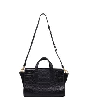 Alexander Wang Pelican Croc-Embossed Tote Bag - Black