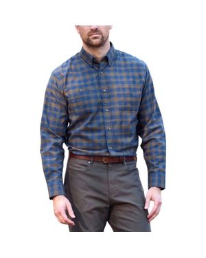 Tom Beckbe Dixon Brushed Cotton Shirt - Blue