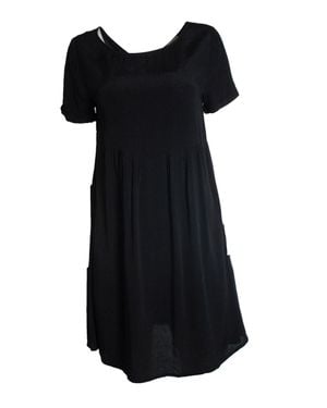Ba&sh Lace Up Dress With Short Sleeves - Black
