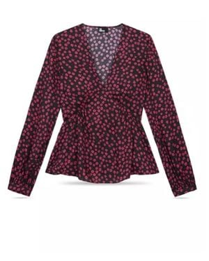 The Kooples Daisy Dots Blouse - Purple