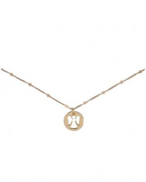 Coco + Carmen Guardian Angel Necklace - Metallic