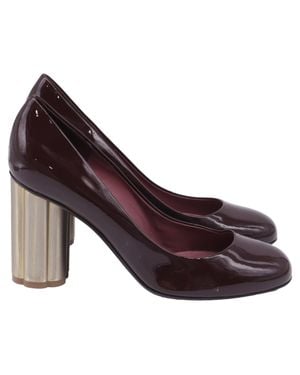 Ferragamo Ferragamo Lucca Block Heel Pumps - Purple