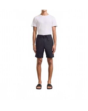 Frescobol Carioca Felipe Linen Shorts - Blue