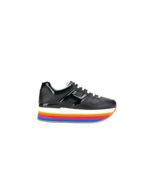 Hogan Platform Sole Sneakers - Black