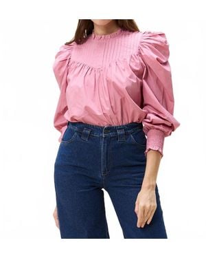 Cleobella Irina Bishop Sleeves Blouse - Pink