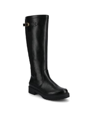 Journee Collection Journee Zemmie Knee High Wide-Calf Casual Quilted Boots - Black
