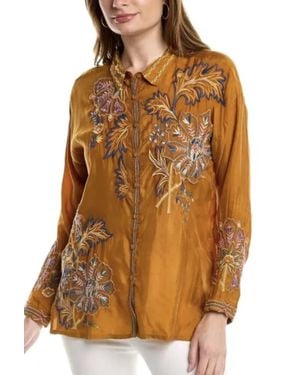Johnny Was Serenity Button Down - Brown