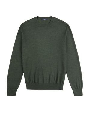 Fay Crewneck Knit Sweater - Green