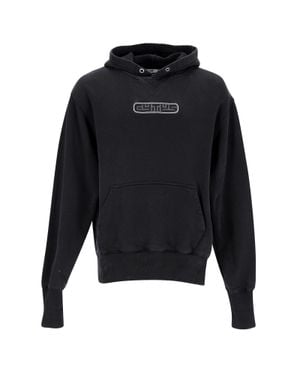 Eytys Logo-Patch Organic Cotton Hoodie - Blue