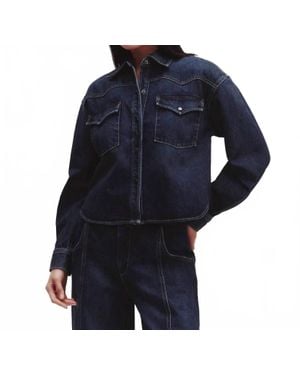 Twp Cropped Og Shirt - Blue