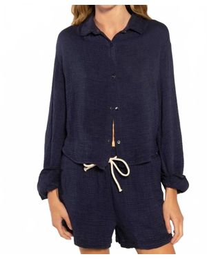 Caydn Cali Gauze Shirt - Blue