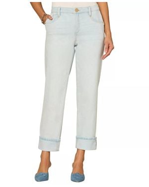 Democracy High Rise Boyfriend Denim Jeans - Blue