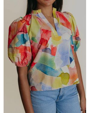 Laroque Alix Short Sleeve Blouse - Multicolor