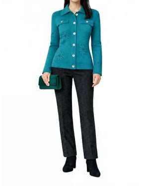 J'Envie/Eli Siena Bloom Jacket - Blue