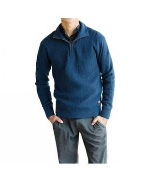 Blend Bh Codford Half-Zip Sweater - Blue