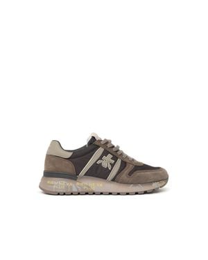 Premiata 'Lander 8410' Suede Sneakers - Brown