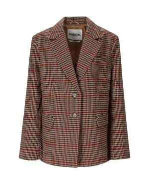 Essentiel Antwerp Irbara Single-Breasted Blazer - Brown