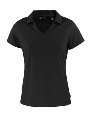 Cutter & Buck Daybreak Eco Recycled V-Neck Polo - Black
