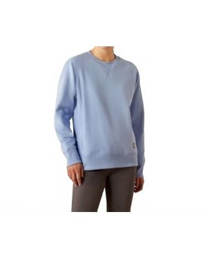 Ariat Rebar Workman Washed Fleece Sweatshirt - Blue