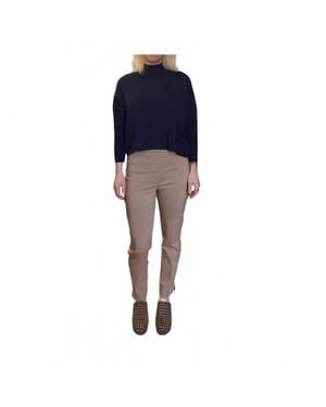 Renuar Straight Leg Woven Pant - Blue