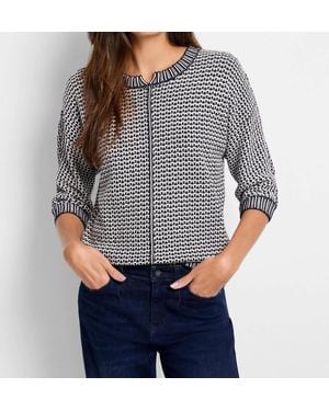 NIC+ZOE Easy Tuck Stitch Sweater - Gray