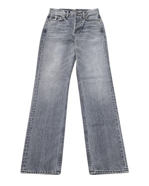 GRLFRND Mica Vintage-Inspired Straight Leg Jeans - Gray