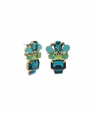 Nour London Multi-Colored Earrings - Blue