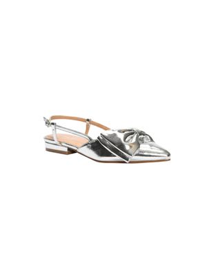 Chinese Laundry Slingback Pointed Toe Flats - White