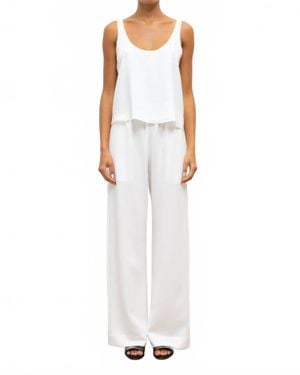 Leset Arielle Pocket Pant - White