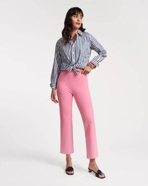 Frances Valentine Wonder Solid Stretch Stretch Pant - Red