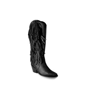 BALA DI GALA Knee-High Premium Leather Ely Boots - Black