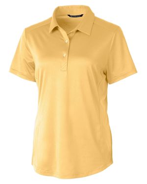 Cutter & Buck Prospect Textured Stretch Short Sleeve Polo Shirt - Yellow