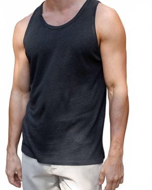 Alex Crane Scoop Neck Tee Tank - Blue