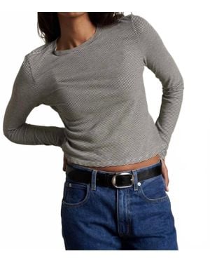 PERFECTWHITETEE Jamie Long Sleeve Shirt - Gray