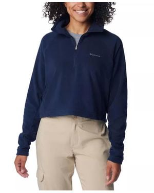 Columbia Glacial Cropped Sportswear Top - Blue