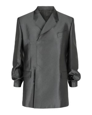 Ferragamo Double Breasted Jacket - Gray
