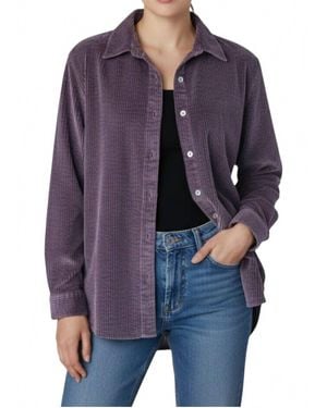 Keren Hart Oversized Corduroy Shirt - Blue