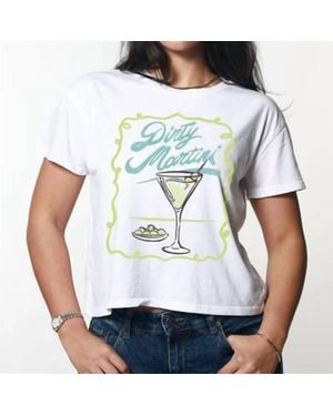 Girl Dangerous Dirty Martini Tee - White