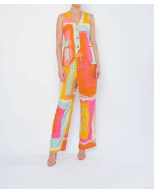 Flora Bea Olly Sleeveless Top - Orange