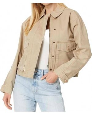 Madewell Cropped Cargo Jacket - Natural