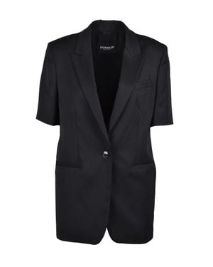 Dondup Virgin Wool Elastane Fitted Jacket - Black
