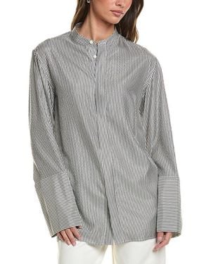 FFORME Esme Silk-Blend Shirt - Gray