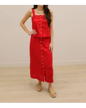 Blu Pepper Westerly Tank And Skirt Set - Red