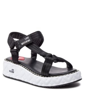 Love Moschino Flat sandals for Women Online Sale up to 82 off Lyst
