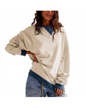 Shewin Street Style Sweatshirt - Natural