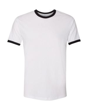 Next Level Cotton Ringer T-Shirt - White