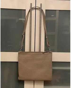 VASHI Jem Large Square Clutch - Natural