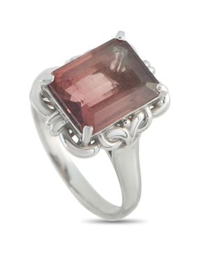 LB Exclusive Platinum 5.01Ct Tourmaline Ring Mf19-110425 - Pink