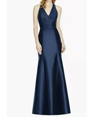 DESSY Halter Wedding Dress - Blue